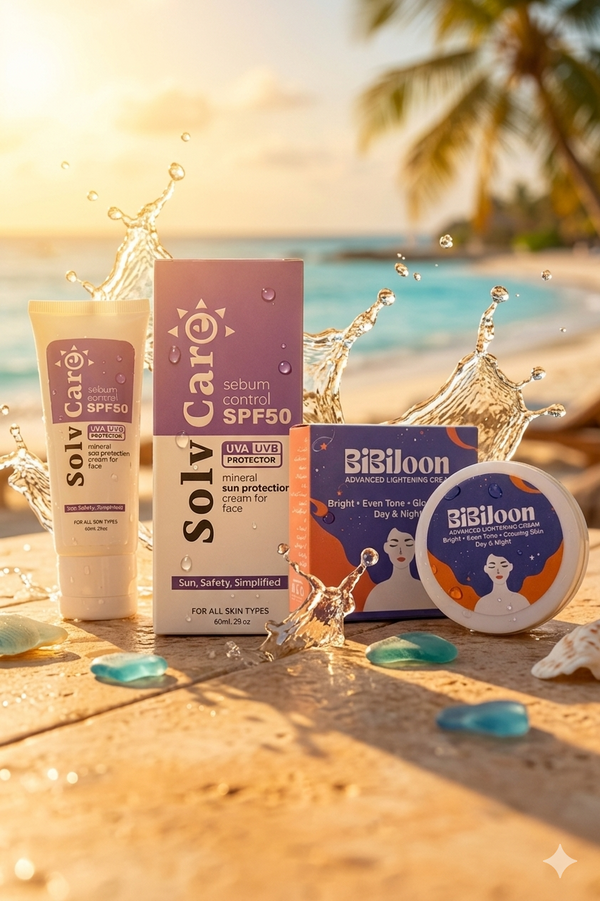 BiBiJoon Daily Restoration Duo Bundle with SPF 50 and brightening cream