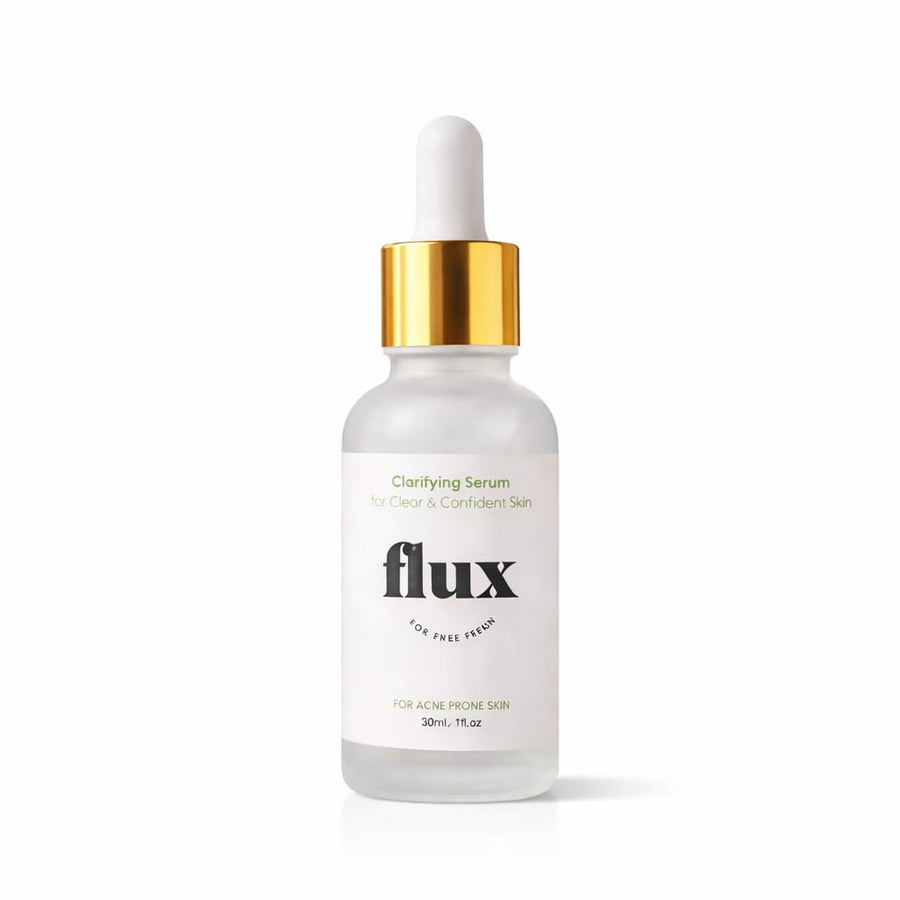 Flux Acne Free Clarifying Serum 30ml bottle for oily, acne-prone skin