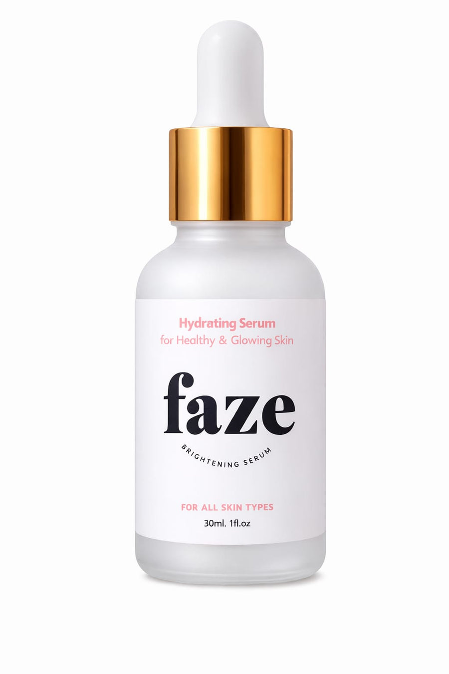 Faze Brightening Hydrating Serum 30ml bottle for dark spots and glow