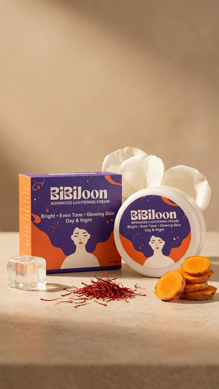 BibiJoon Brightening Cream styled with ice
