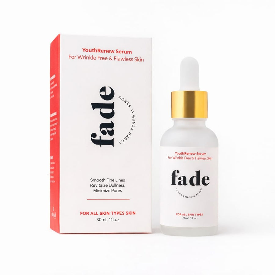 Fade Youth Renew anti-aging serum 30ml bottle for fine lines