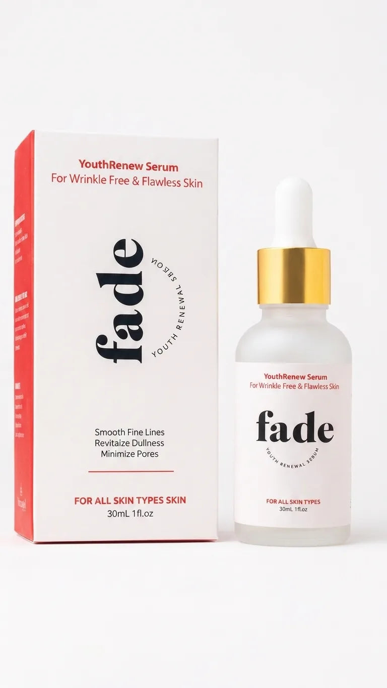Fade Youth Renew anti-aging serum 30ml bottle for fine lines