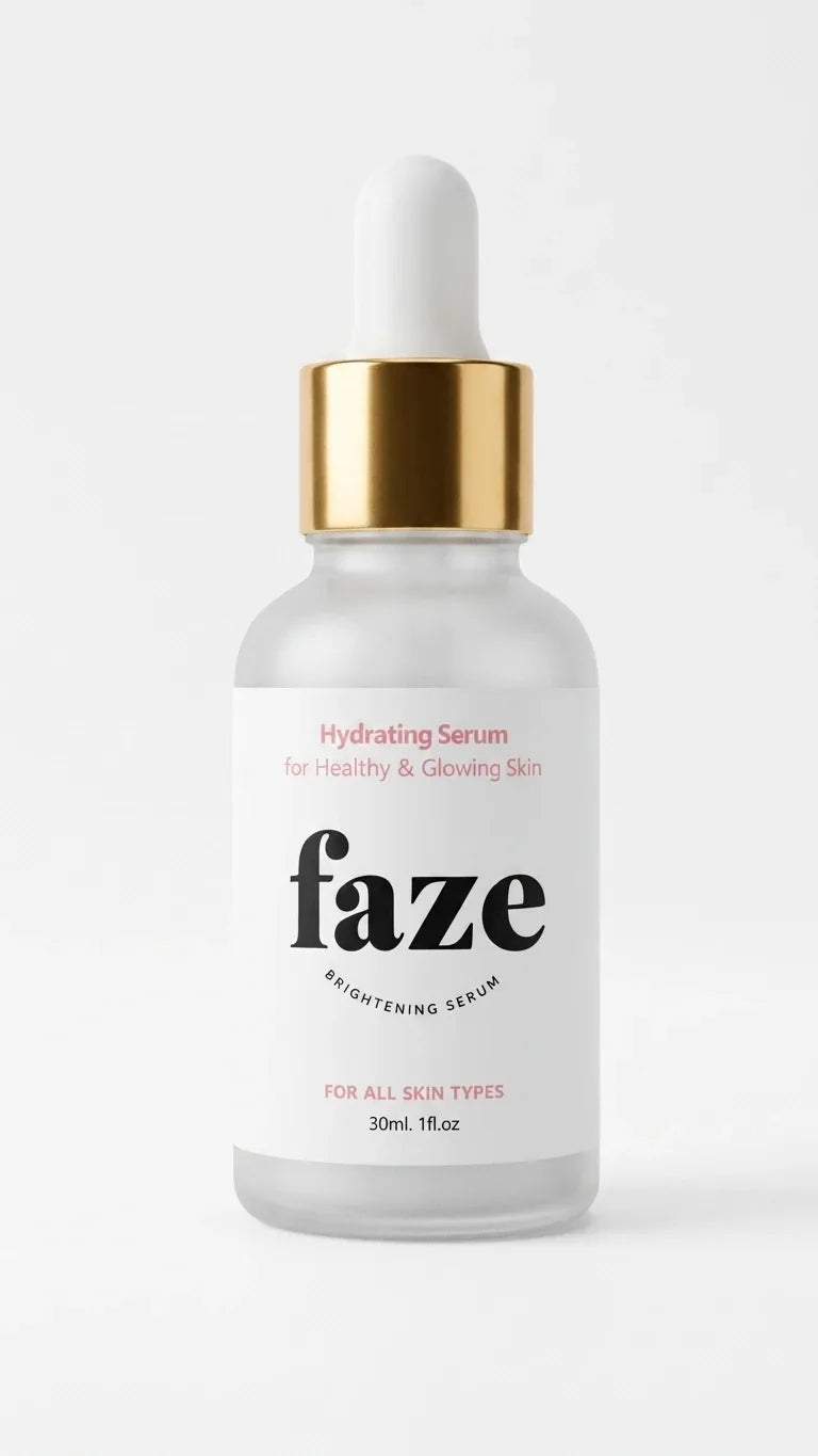 Faze Brightening Hydrating Serum 30ml bottle for dark spots and glow
